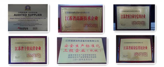 औद्योगिक बिजली क्षैतिज थर्मल गर्म तेल रासायनिक उद्योग Jiangsu ruiyuian प्रमाण पत्र के लिए हीटर